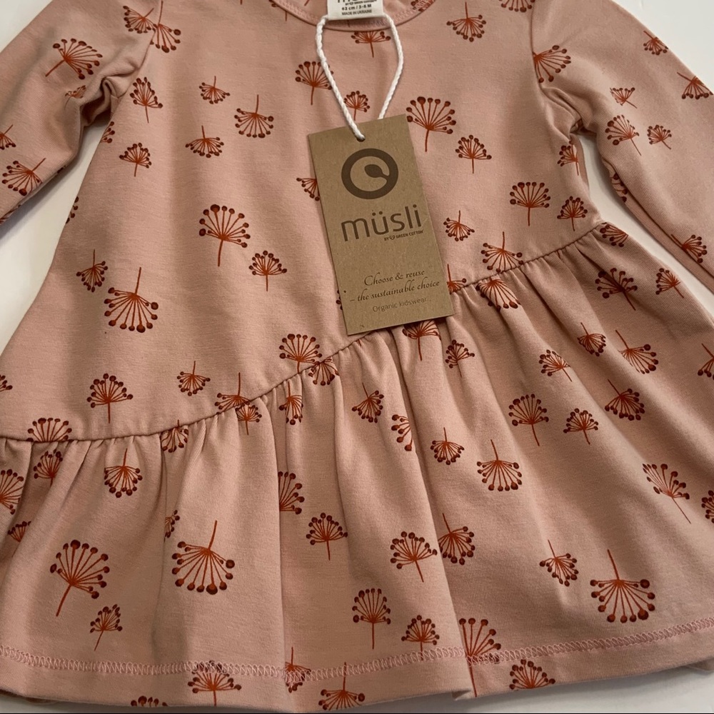 NWT Organic Angled Tier Dress (3/6 mos) - Picture 3 of 8